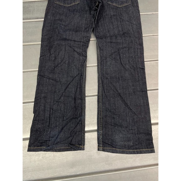 Levis 514 Straight Leg Jeans Mens 33x30 Blue Dark Wash Denim 100% Cotton - Picture 16 of 16
